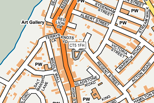 CT5 1FH map - OS OpenMap – Local (Ordnance Survey)