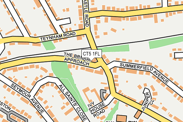 CT5 1FL map - OS OpenMap – Local (Ordnance Survey)