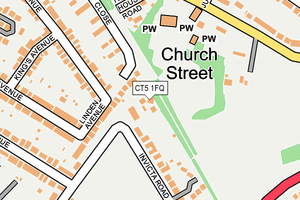 CT5 1FQ map - OS OpenMap – Local (Ordnance Survey)