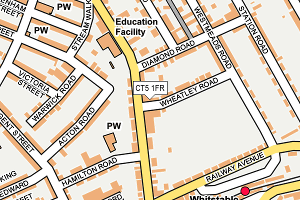 CT5 1FR map - OS OpenMap – Local (Ordnance Survey)