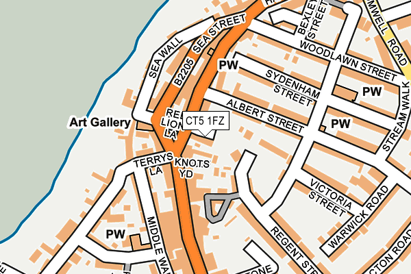 CT5 1FZ map - OS OpenMap – Local (Ordnance Survey)