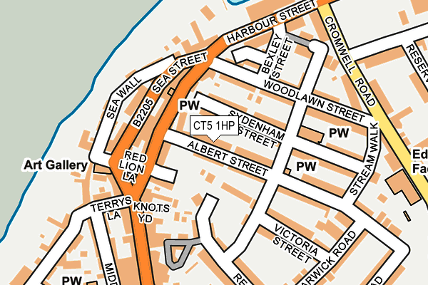 CT5 1HP map - OS OpenMap – Local (Ordnance Survey)