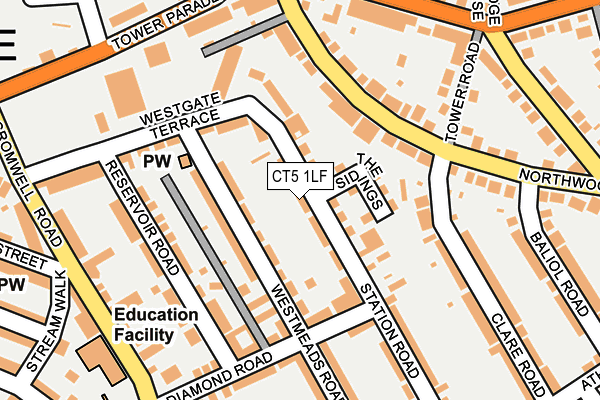 CT5 1LF map - OS OpenMap – Local (Ordnance Survey)