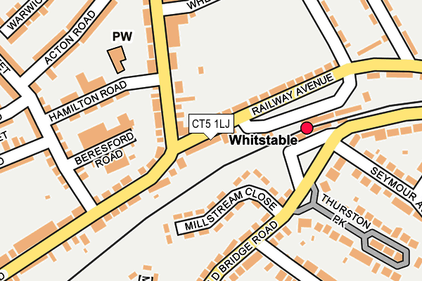 CT5 1LJ map - OS OpenMap – Local (Ordnance Survey)