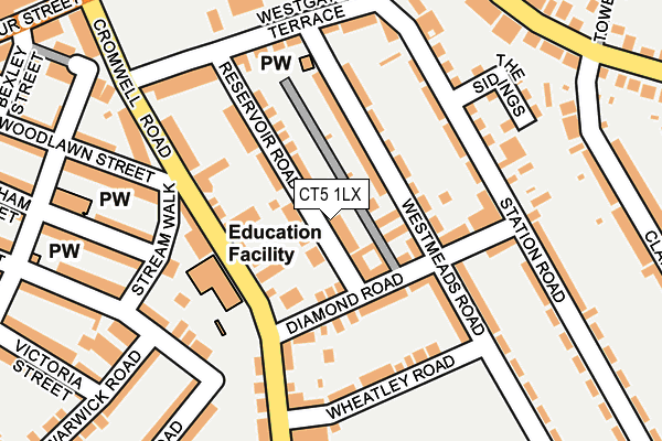 CT5 1LX map - OS OpenMap – Local (Ordnance Survey)