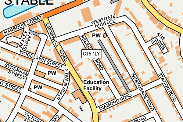 CT5 1LY map - OS OpenMap – Local (Ordnance Survey)