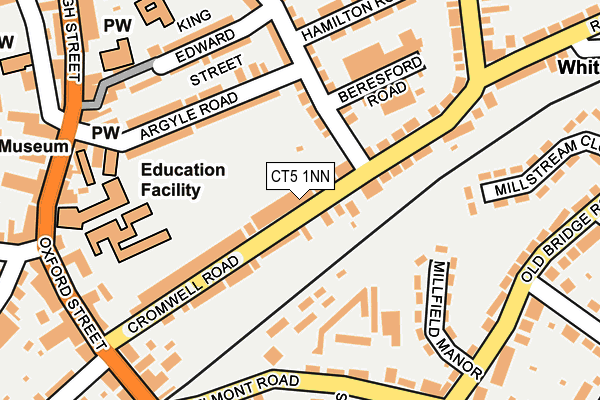 CT5 1NN map - OS OpenMap – Local (Ordnance Survey)