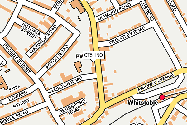CT5 1NQ map - OS OpenMap – Local (Ordnance Survey)