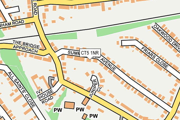 CT5 1NR map - OS OpenMap – Local (Ordnance Survey)