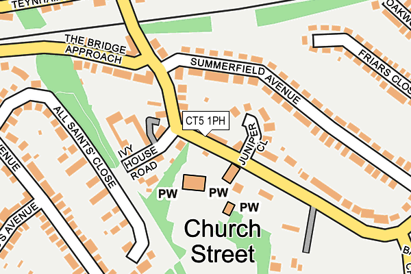 CT5 1PH map - OS OpenMap – Local (Ordnance Survey)