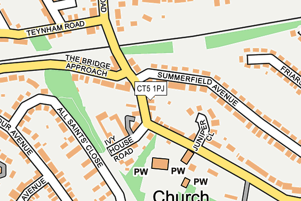 CT5 1PJ map - OS OpenMap – Local (Ordnance Survey)