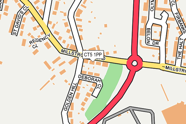 CT5 1PP map - OS OpenMap – Local (Ordnance Survey)
