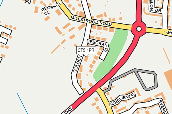 CT5 1PR map - OS OpenMap – Local (Ordnance Survey)