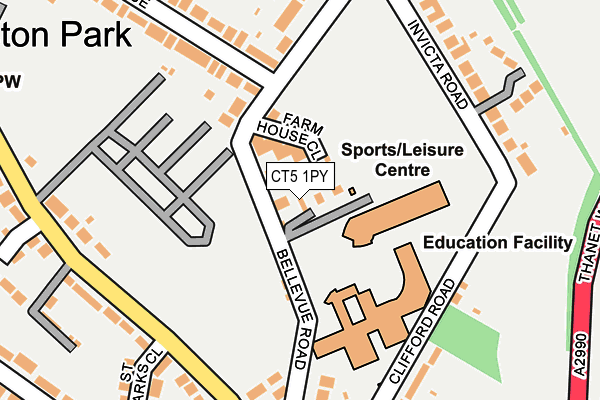 CT5 1PY map - OS OpenMap – Local (Ordnance Survey)