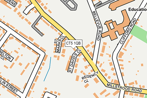 CT5 1QB map - OS OpenMap – Local (Ordnance Survey)