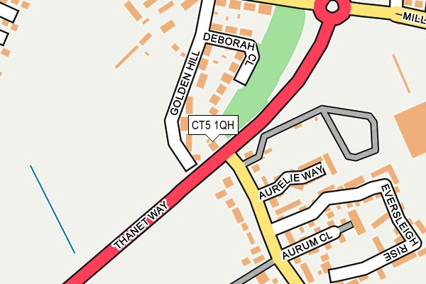 CT5 1QH map - OS OpenMap – Local (Ordnance Survey)