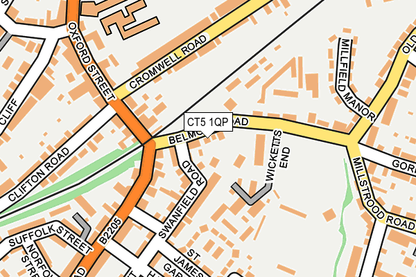 CT5 1QP map - OS OpenMap – Local (Ordnance Survey)