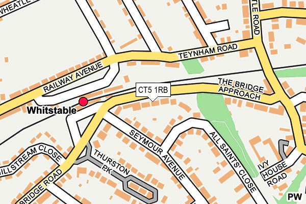 CT5 1RB map - OS OpenMap – Local (Ordnance Survey)