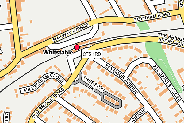 CT5 1RD map - OS OpenMap – Local (Ordnance Survey)