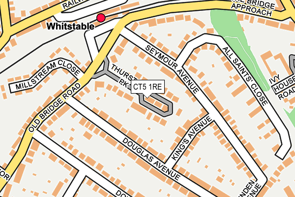 CT5 1RE map - OS OpenMap – Local (Ordnance Survey)