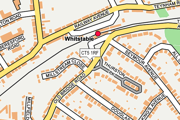 CT5 1RF map - OS OpenMap – Local (Ordnance Survey)