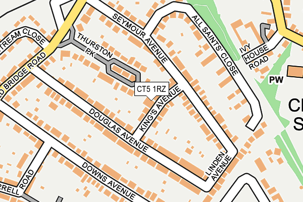 CT5 1RZ map - OS OpenMap – Local (Ordnance Survey)
