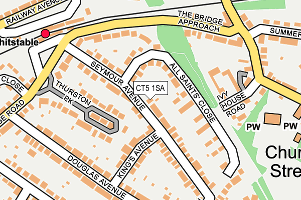 CT5 1SA map - OS OpenMap – Local (Ordnance Survey)