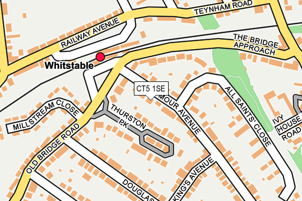 CT5 1SE map - OS OpenMap – Local (Ordnance Survey)