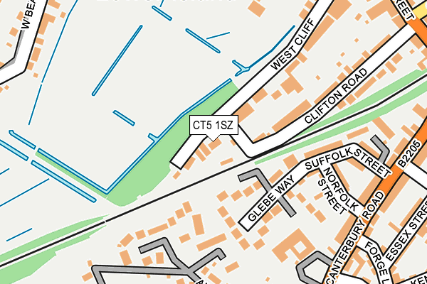CT5 1SZ map - OS OpenMap – Local (Ordnance Survey)