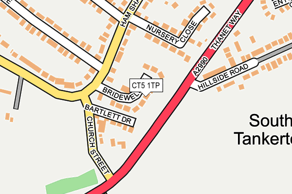 CT5 1TP map - OS OpenMap – Local (Ordnance Survey)