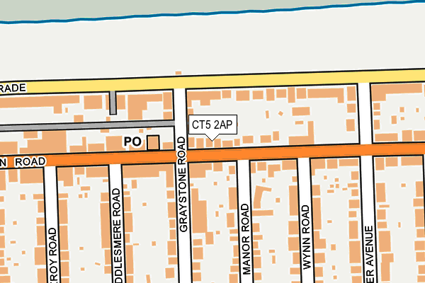 CT5 2AP map - OS OpenMap – Local (Ordnance Survey)