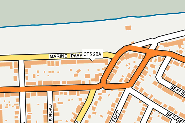 CT5 2BA map - OS OpenMap – Local (Ordnance Survey)