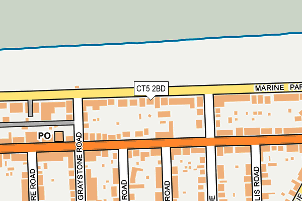 CT5 2BD map - OS OpenMap – Local (Ordnance Survey)