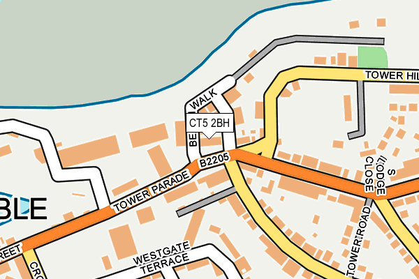 CT5 2BH map - OS OpenMap – Local (Ordnance Survey)