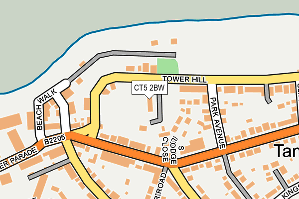 CT5 2BW map - OS OpenMap – Local (Ordnance Survey)