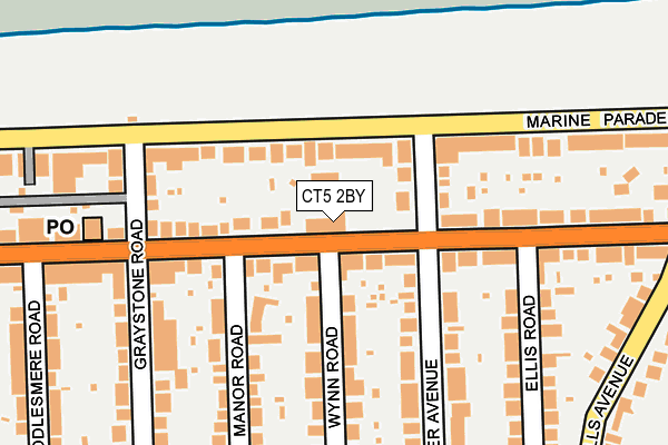 CT5 2BY map - OS OpenMap – Local (Ordnance Survey)