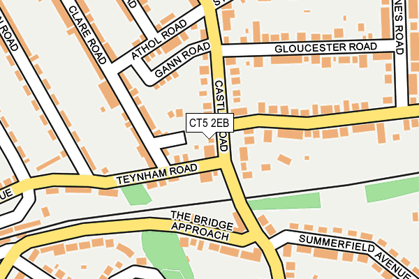 CT5 2EB map - OS OpenMap – Local (Ordnance Survey)