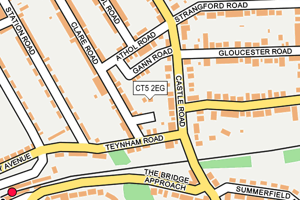 CT5 2EG map - OS OpenMap – Local (Ordnance Survey)