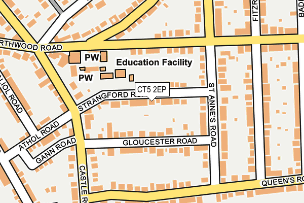 CT5 2EP map - OS OpenMap – Local (Ordnance Survey)