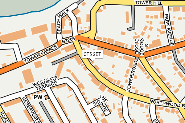 CT5 2ET map - OS OpenMap – Local (Ordnance Survey)