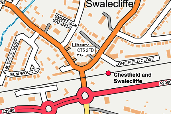 CT5 2FD map - OS OpenMap – Local (Ordnance Survey)