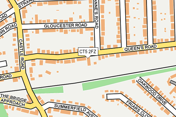 CT5 2FZ map - OS OpenMap – Local (Ordnance Survey)