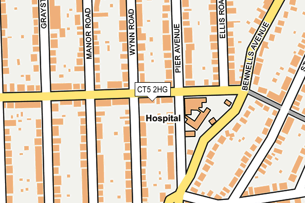 CT5 2HG map - OS OpenMap – Local (Ordnance Survey)