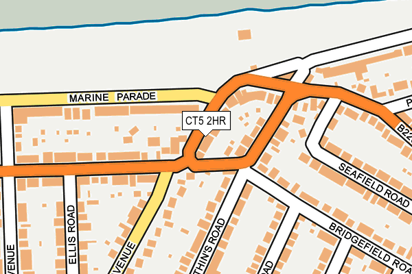 CT5 2HR map - OS OpenMap – Local (Ordnance Survey)