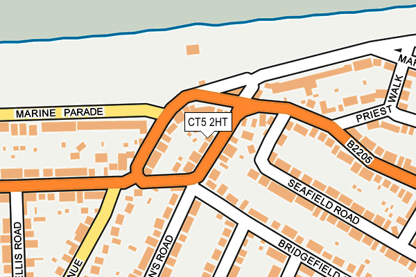 CT5 2HT map - OS OpenMap – Local (Ordnance Survey)