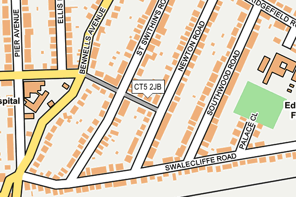 CT5 2JB map - OS OpenMap – Local (Ordnance Survey)