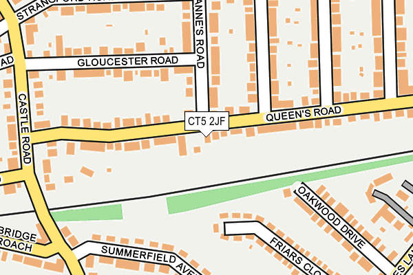 CT5 2JF map - OS OpenMap – Local (Ordnance Survey)