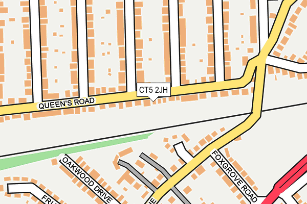 CT5 2JH map - OS OpenMap – Local (Ordnance Survey)