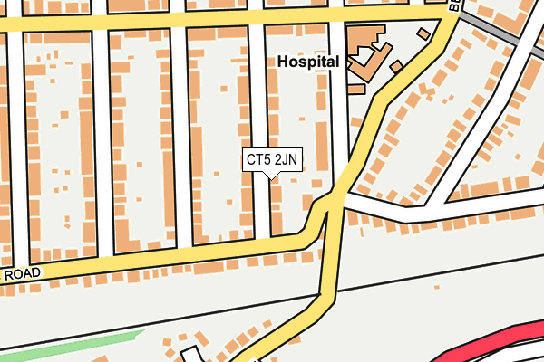 CT5 2JN map - OS OpenMap – Local (Ordnance Survey)