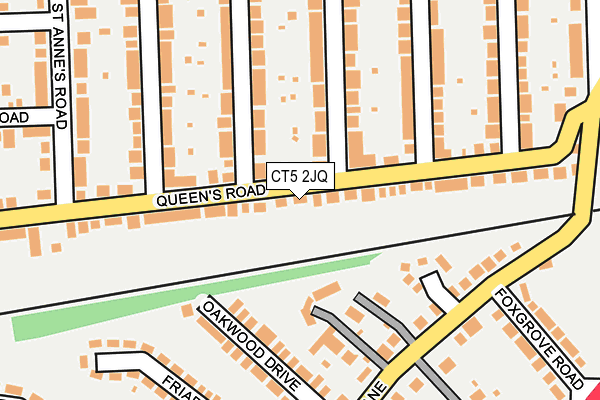 CT5 2JQ map - OS OpenMap – Local (Ordnance Survey)